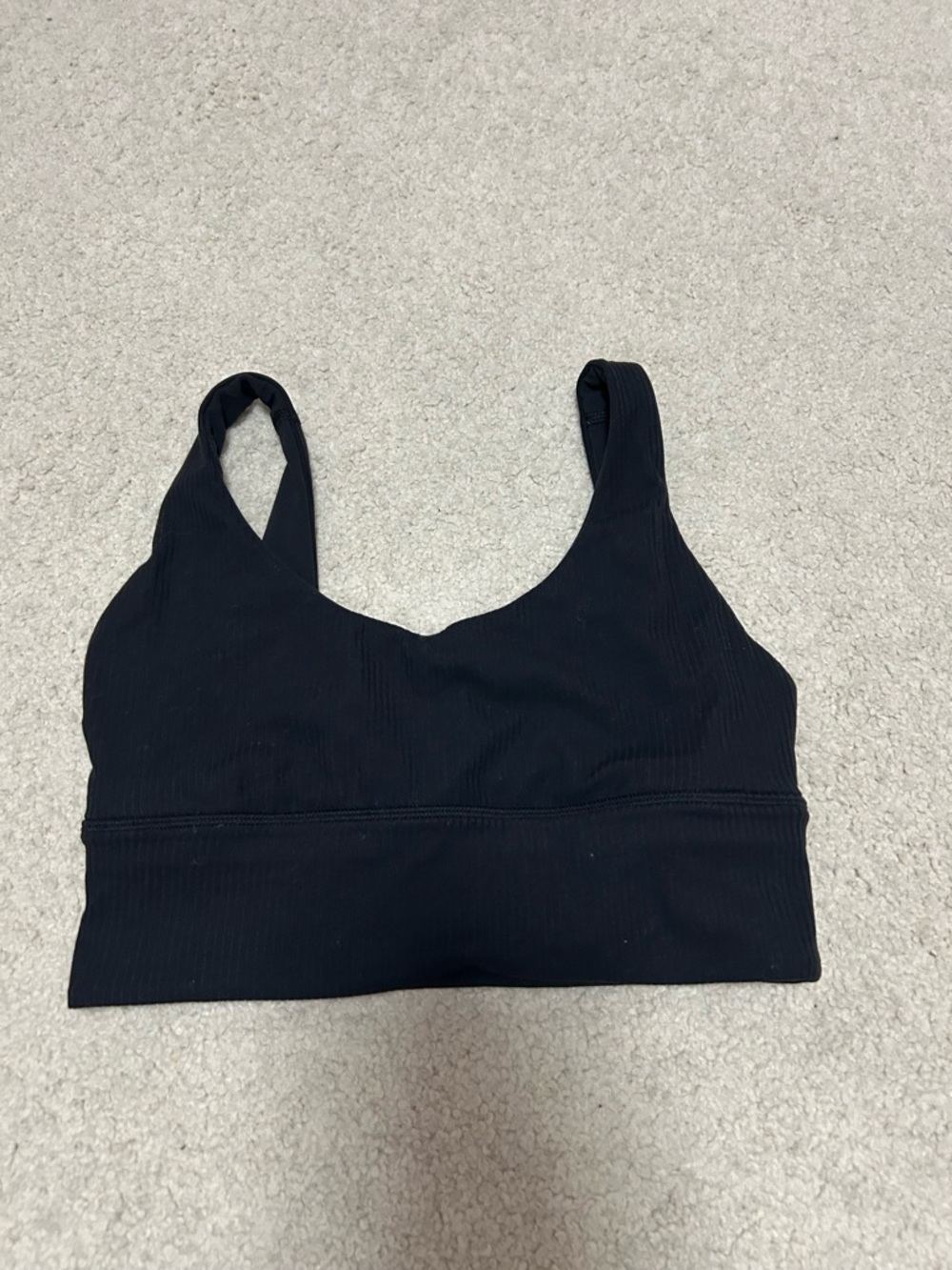 Lulu Black Ribbed Seamless Bralette - Women Intimates